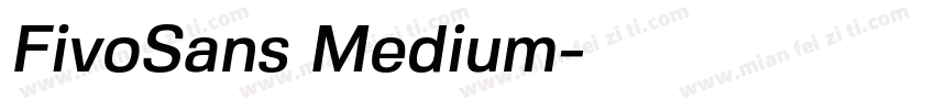 FivoSans Medium字体转换
